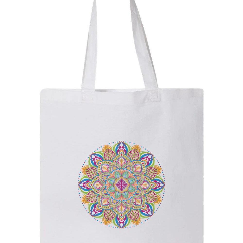 Colorful Mandala Design Tote Bag